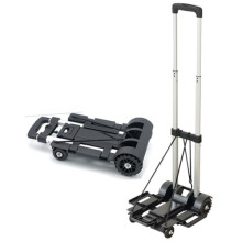 Foldable Hand Truck 4Wheel HeavyDuty Portable Sack Trolley For Moving Travel Shopping