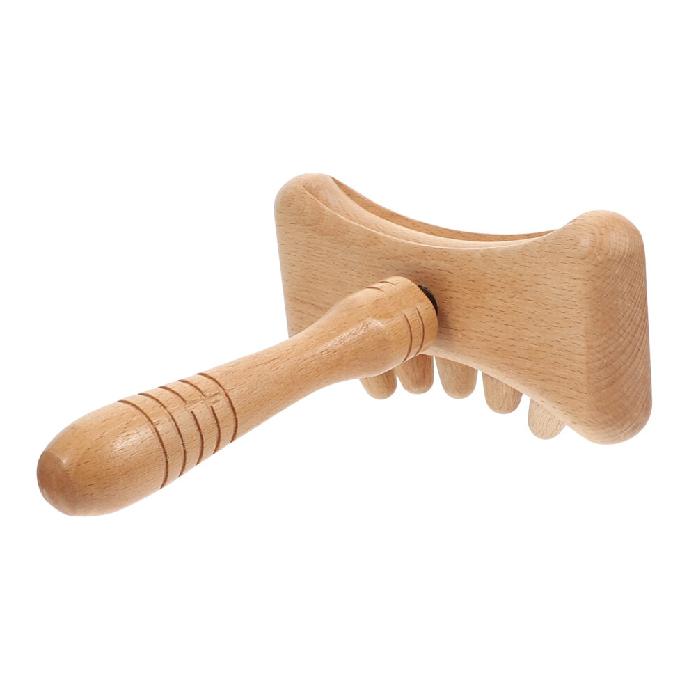 Gua Sha stick massager for shoulders, legs, abdomen with nonslip grip