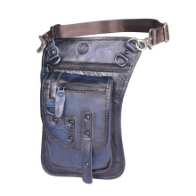 Duurzame reistas van Crazy Horse-leer, heuptas van canvas in vintage stijl, multifunctionele tas