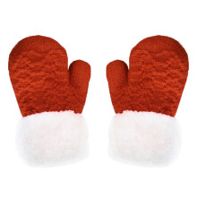 Manoplas suaves forradas de felpa para niños pequeños, manoplas cálidas de invierno con motivos de animales, guantes de punto forrados de felpa