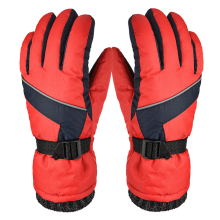 Guantes de invierno para niños, guantes de esquí de invierno cálidos e impermeables para niños y niñas, guantes de snowboard de dedos completos