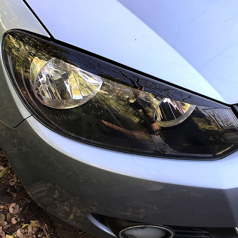 Car Headlight Eyebrows Eyelids Covers, Scratch Protection, Easy Install For Volkswagen Golf 6 9119770240194