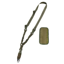 Single Point Gun Strap Rifle Sling Airsoft Sling Tactical Belt With Shoulder Pads Adjustable Removable Green One Size