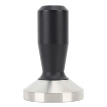Robuster Kaffeetamper mit Gummimatte und Espresso-Handtamper mit Sockel aus Edelstahl 304 und stabilem Holzgriff für präzises und gleichmäßiges