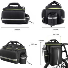 Leicht und trocken reisen: Wasserdichte Fahrradtasche, erweiterbare Seitentaschen für Tourenräder, mit verstellbaren Trennwänden und robuster