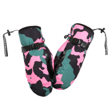 Guantes de esquí impermeables para hombre y mujer, guantes de invierno cálidos con manga ancha y ajuste en la muñeca, manoplas de snowboard
