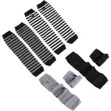 Calentadores de brazos de punto para mujeres y hombres, diseño sin dedos con orificio para el pulgar, mangas de invierno de mezcla de cachemira