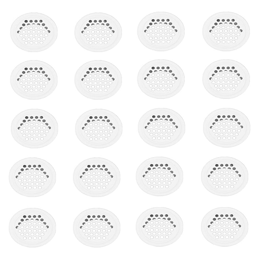 Stainless Steel Air Vents, Easy Installation Honeycomb Design For Decorative Cabinet, 20 Pieces Fresh Airflow Odorless Environment Ventilation Upgrade 9454554760438