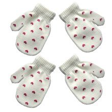 Guantes elásticos para niños, guantes cálidos de invierno con cobertura total de los dedos, ideales para actividades al aire libre, de tejido