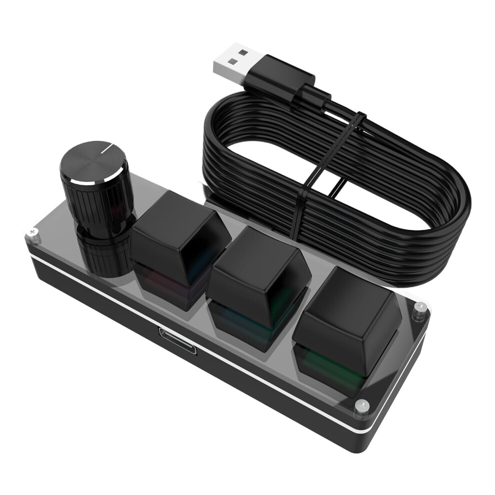 Macro Keypad Mechanical Keyboard For Office And Home Programmable Keys Desktop Computer Accessories Black 9119770243386