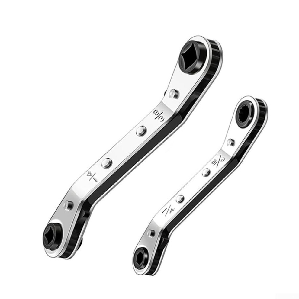 Wrench Set, Metal Hexagon Bit Adapter For Air Ratchet Wrench, Air Conditioning Refrigeration Equipment (2Pieces) 9119770243157