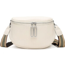 Minimalistische crossbodytas voor dames, ruime heuptas met transparant design, slingpack van echt leer, diverse stijlen heuptas voor winkelen.