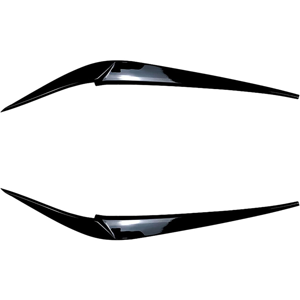 Glossy Headlight Eyebrow Trim Covers, Scratch Protection For Bmw X3 X4 G01 G02 2018+ Black 9339159756812