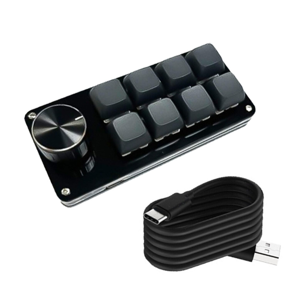 Efficient 3Key/4Key/6Key/8Key Programmable Keypad With Unique Knob Mechanical Gaming Accessory For Pc/Mac Compatible 8Key 9001264403379