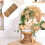 Coffee Brown Rattan Webbing Roll PE Plastic Mesh For Chair  13.8 In Width 3.3 Ft Hexagonal Pattern Restoration 2