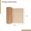 Coffee Brown Rattan Webbing Roll PE Plastic Mesh For Chair  13.8 In Width 3.3 Ft Hexagonal Pattern Restoration 3