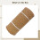 Coffee Brown Rattan Webbing Roll PE Plastic Mesh For Chair  13.8 In Width 3.3 Ft Hexagonal Pattern Restoration 5