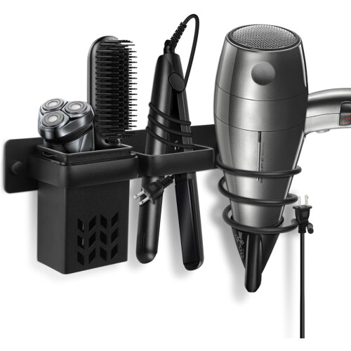 Chic Hair Tool Organizer, Αλουμινένιος Χώρος από Στερεό Υλικό, Ανοιχτό Ξεχωριστό Σχεδιασμό,