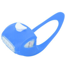 LED-säkerhetslampa med klämma för nattbruk, baklyktor med tre ljuslägen och lättinstallerad design, silikoncykellampa med dubbel LED-lampa