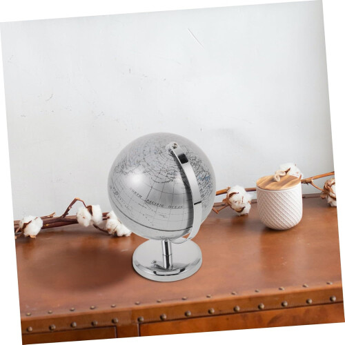 Ornament for Desk Educational Ball Earth Rotating Desktop World Ball School Globe 2