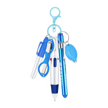 6in1 Multifunction Ballpoint Pen Set, Flashlight, Folding Scissors, Ballpoint Pen, Nurse Pens, Blue