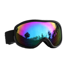 Gafas de esquí con lentes de doble capa, diseño antivaho OTG con protección UV, gafas de snowboard compatibles con casco con espuma de triple capa