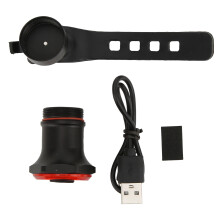 Hochwertiges Fahrradrücklicht, USB-aufladbar, intelligente Bremslichterkennung, lichtempfindliche Aktivierung, mehrere Blinkmodi, Gehäuse aus