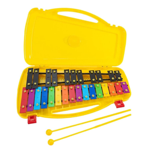 Glockenspiel 27 Note Xylophone Percussion Instruments (Colorful)