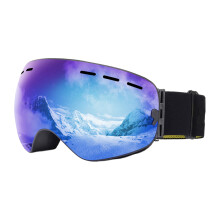 Gafas de snowboard para adultos, gafas de esquí con lentes de policarbonato, sistema de ventilación y ajuste cómodo, protección UV, lentes