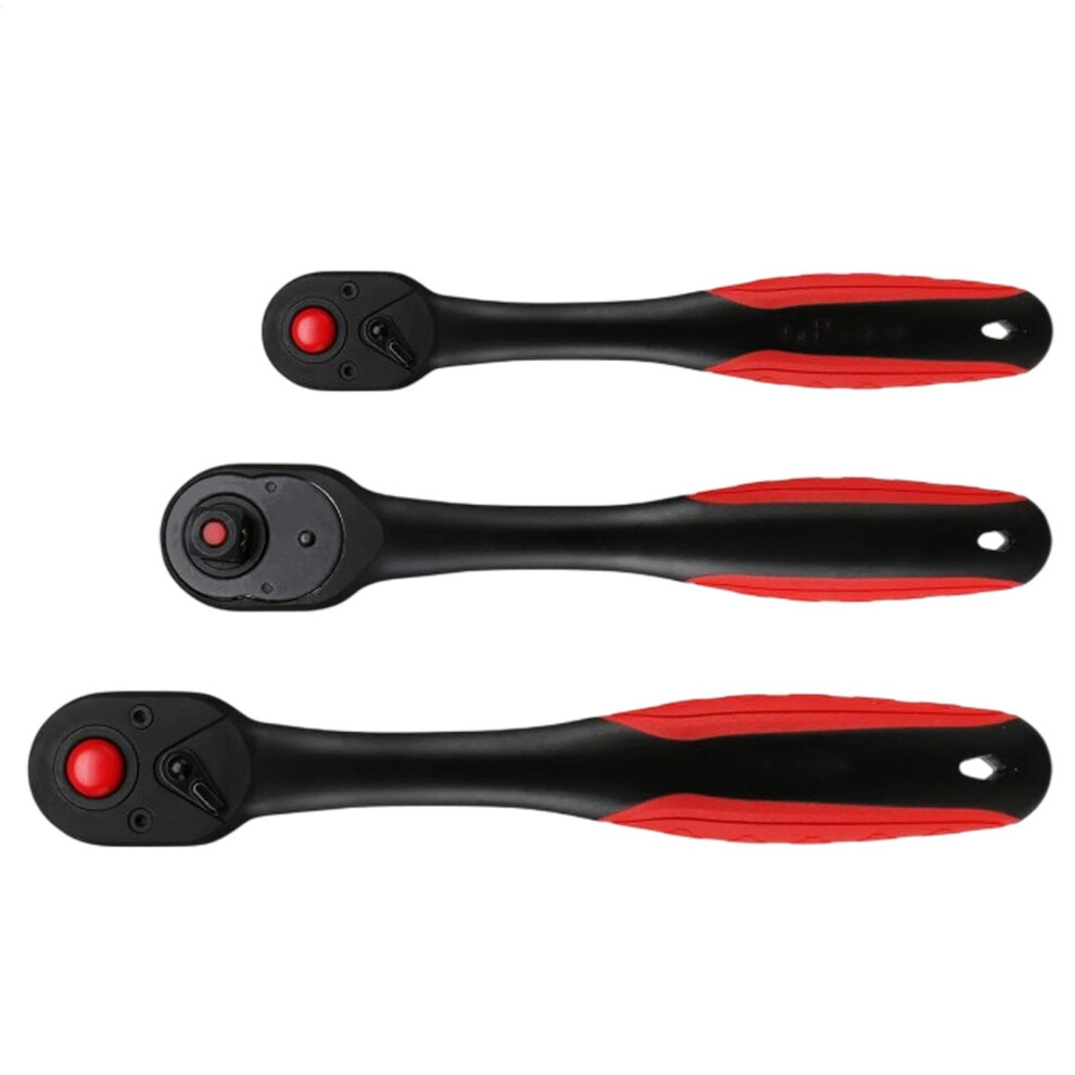 Ratchet Wrench Set, Metric 72Tooth Swivel Handle, 3X Ratchet Mechanism, Multifunctional Drive Wrench For Automotive 9001264404130