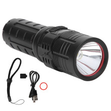 Wiederaufladbarer, superheller taktischer Scheinwerfer mit hoher Lumenleistung, LED-Scheinwerfer mit intelligentem OLED-Display und thermischer