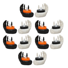 Set van 12 op batterijen werkende LED-lampen voor feestdecoratie