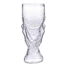 Copo de cerveja com tema de futebol, copo de vidro borossilicato premium em formato de bola de futebol, caneca com design de elemento de futebol
