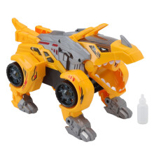 Muuntuva robottilelu dinosaurusajoneuvosetti ympäristöystävälliset materiaalit LED-valaistus pyörivä toiminta suihkevaikutus langaton etäpeli