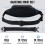 Τσάντα μέσης Fanny Pack, κομψή τσάντα μέσης με ρυθμιζόμενους ιμάντες, αδιάβροχο 2