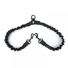 Double Lead for 2 Dogs, Double Dog Lead Coupler, Reflective, ShockAbsorbing Safety Bungee Lead Splitter for Walking 2 Dogs