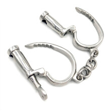 Stainless Steel Horseshoe Handcuffs Adjustable Wrist Cuff Bondage Toy for Couples