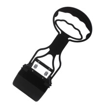 Pet Waste Scooper Poop Scoop for Pets, Lightweight Pooper Scooper with Telescopic Handle for Camping, Park, Garden, Lawn, Black