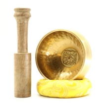Tibetans sing the bowls, voice bowls. These handcrafted Buddha singing bowls are suitable for yoga and stress relief. 8 x 3 cm singing bowl.