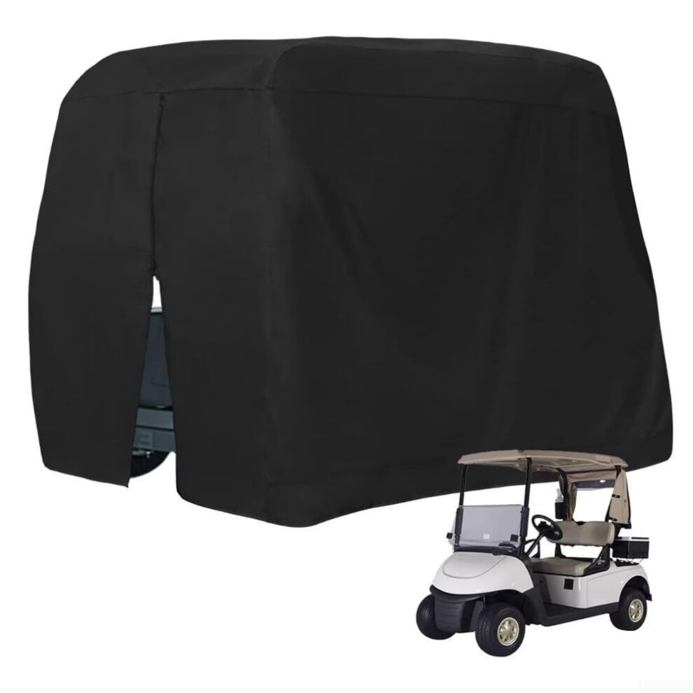 Waterproof Golf Cart Cover 210D Oxford Cloth Extended Roof Dustproof For Outdoor Use 285X122x168 Cm 9339159759127