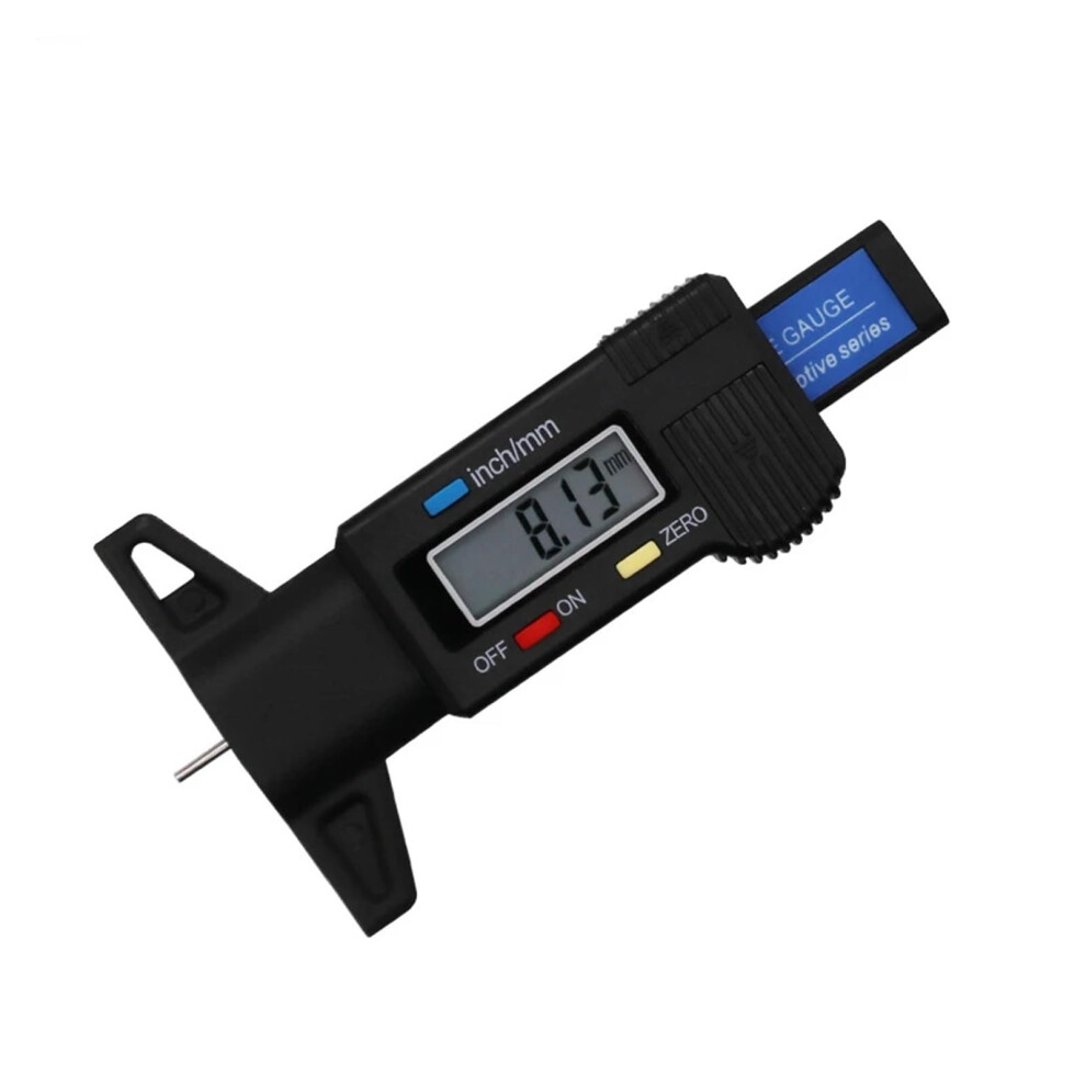 Tyre Depth Gauge Digital Depth Gauge Caliper 025Mm Lcd Tread Depth Gauge For Car Tire Black 9339159758823