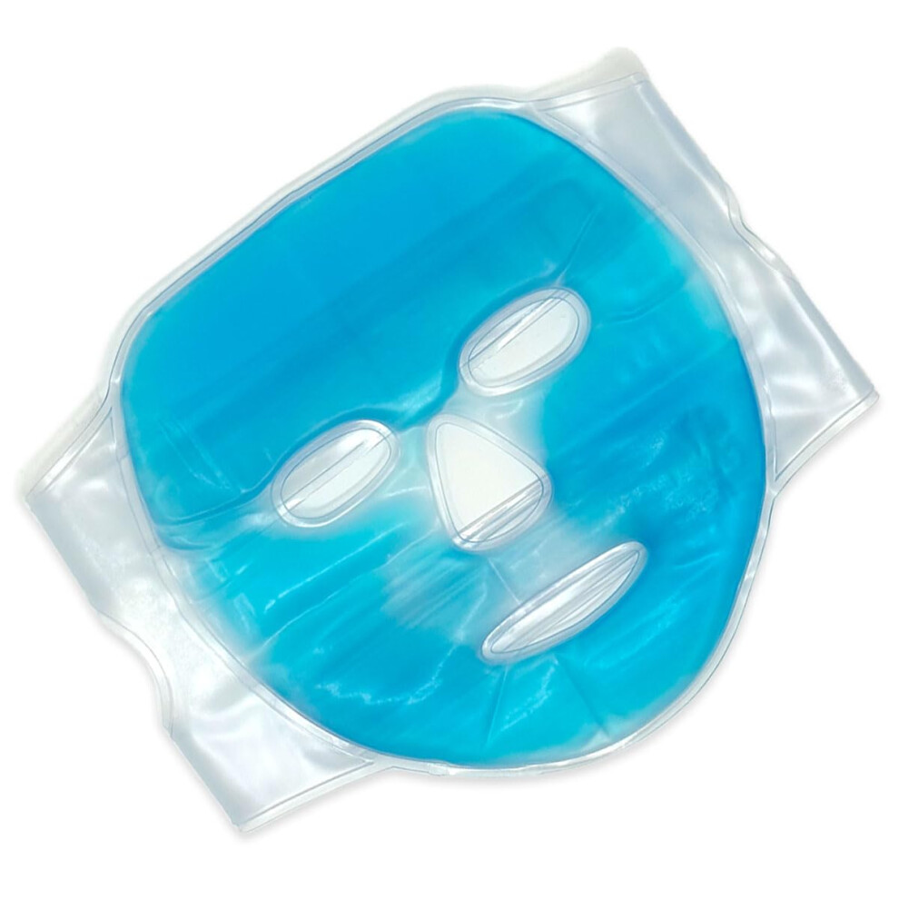 Blue Cooling Face Mask Eye Mask Gel Mask Cooling Mask With Velcro Gel (Face Mask) Gesichtsmaske