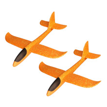 Pack of 2 Aeroplane Toy Children's Toy for Children Birthday Gift Aeroplane Model Planes Toy Creative Toy Small Toy for Airplanes Orange 33x34.5cm