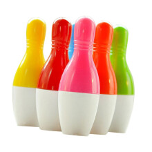 Retractable Bowling Pin Pens 20 Pack Multi Function Ballpoint Pens Portable Writing Assorted Colors