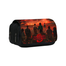 (Style 8)Stranger Things doppellagige Federtasche mit geräumigem Design Schultasche Federtasche