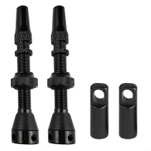 Bicycle Tubeless Valve Stem Set 4Pcs With Removable Cores & Wrench 60mm