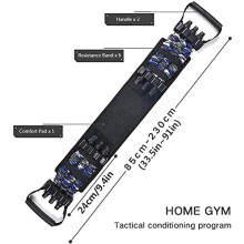 Bande elastiche per allenamento a casa, espansore per pettorali con rivestimento antistrappo per una maggiore durata.