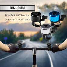 Mini campanello per bicicletta con protezione impermeabile e antiruggine, suono forte per adulti e bambini, design minimalista e salvaspazio.