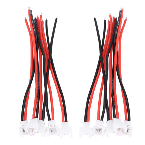 Μικροσυνδετήρας JST2Pin για μπαταρία λιθίου 3.7V, σύνδεσμος σιλικόνης 2Pin με ασφαλή 1