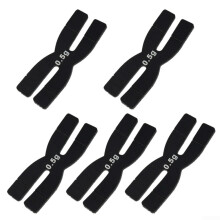 Silicone Weight Tape For Badminton Rackets 5 Pack Black Universal Fit